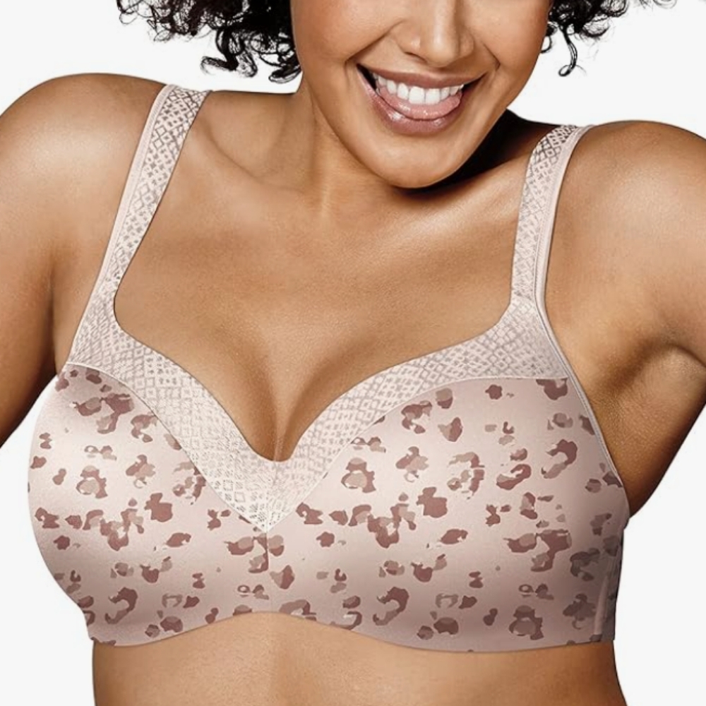 Playtex Secrets Underwire Animal Print Color Tan/Brown Size 38C